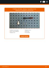 Jak provést výměnu: Baterie Master III Van 2.3 dCi FWD (FV0C, FV0D, FV0G, FV0H, FV0J, FV0K)