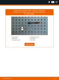 Slik bytter du Startbatteri 2.2 dT Renault Safrane 2