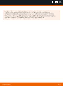Comment effectuer un remplacement de Batterie dCi 110 (HH0E, HH1E, HH6E, HH7E, UH0E, UH1E, UH4E, UH6E,... RENAULT MASTER PRO Pritsche/Fahrgestell (HH__, UH__)