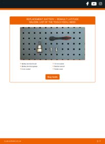 How to carry out replacement: Battery 2.0 dCi 150 Renault Latitude L70
