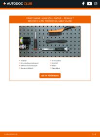 Kuidas välja vahetamist läbi viia: Renault Master 2 Van 2.5 dCi Nukkvõlli Asendi Andur