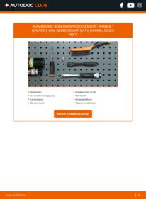 Vervanging uitvoeren: Nokkenassensor 2.5 dCi Renault Master 2 Van
