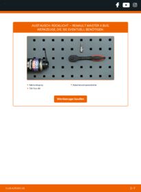 Wie der Wechsel durchführt wird: Rückleuchten Renault Master II Bus 2.5 dCi tauschen