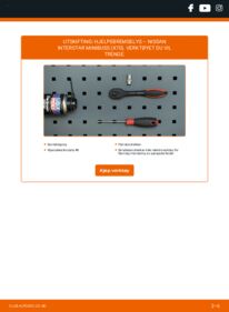 Slik bytter du Ekstra Bremselys dCi 120 Nissan Interstar Minibuss