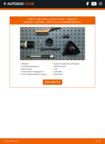 Så byter du Oljefilter på 2.5 dCi Renault Master 2 Skåpbil