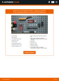 Kako izvesti menjavo: Žica Ročne Zavore Master II Van 2.5 dCi