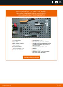 Cómo cambiar Rótula de Dirección Renault Master 2 Camión de plataforma