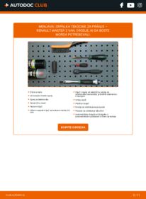 Kako izvesti menjavo: Crpalka tekocine za ciscenje(pranje) Master II Van 2.5 dCi