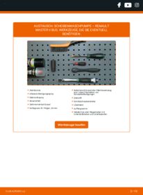 Wie der Wechsel ausgeführt wird: Waschwasserpumpe 2.5 dCi Renault Master II Bus