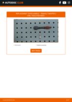 Door handle cover rear and front RENAULT MASTER II Box (FD) 2008 | PDF changing guide