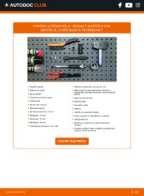 Jak provést výměnu: Lozisko kola Master II Van 2.5 dCi