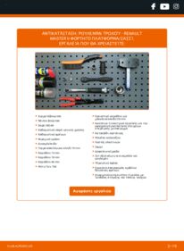 Πώς να πραγματοποιήσετε αντικατάσταση: Ρουλεμάν τροχών na Master II Φορτηγό πλατφόρμα/Σασσί 2.5 dCi