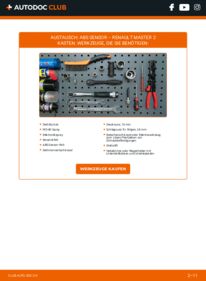 Wie der Ersatz vollführt wird: ABS Sensor 2.5 dCi Renault Master 2 Kastenwagen