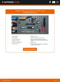 Jak provést výměnu: Regulace dynamiky jizdy Master II Van 2.5 dCi