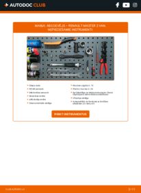 Kā veikt nomaiņu: 2.5 dCi Renault Master 2 Van Kustības dinamikas regulēšana