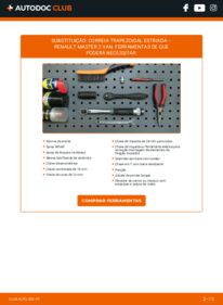 Como realizar a substituição de Correia Trapezoidal Estriada 2.5 dCi Renault Master 2 Van