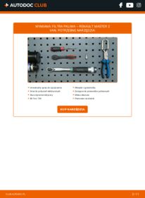Jak wymienić Filtr paliwa Master II Van 2.5 dCi