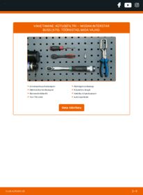 Kuidas välja vahetamist läbi viia: Nissan Interstar Buss dCi 120 Kütusefilter