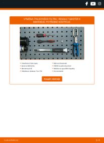 Jak provést výměnu: Palivový filtr Master II Mikrobus 2.5 dCi