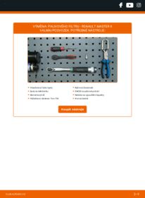 Jak provést výměnu: Palivový filtr Master II Valník/Podvozek 2.5 dCi
