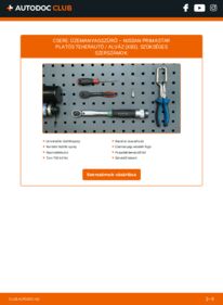 Hogyan végezze a cserét: 2.5 dCi Primastar X83 Üzemanyagszűrő