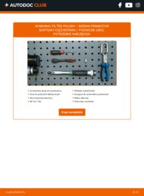 Jak wymienić Filtr paliwa Primastar Burtowy Ciężarówka / Podwozie (X83) 2.5 dCi 140