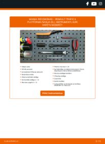 Kā veikt nomaiņu: 1.9 dCi Renault Trafic II Platforma Ķīļrievu siksna