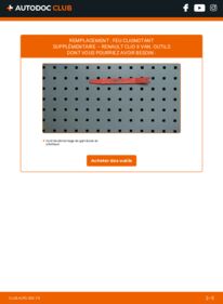 Comment effectuer un remplacement de Clignotant 1.5 dCi Renault Clio 2 Van