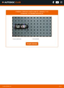 Jak provést výměnu: Zarovka svetlometu 19 I Chamade 1.9 D