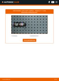 Vervanging uitvoeren: Gloeilamp Koplamp 1.6 D (S374) RENAULT 11 Box (S37_)