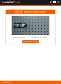 Cómo cambiar Lámpara de Faro RENAULT Lodgy (JS_)