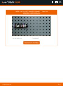 Hogyan végezze a cserét: 1.2 16V RENAULT THALIA II (LU1/2_) Izzó, főfényszóró