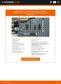Como realizar a substituição de Pastilhas De Travão 2.5 dCi Renault Master 2 Van