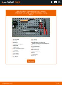 How to carry out replacement: Engine Radiator dCi Nissan Interstar Van