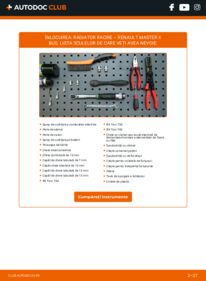 Cum să efectuați înlocuirea: Radiator Racire Renault Master II Bus 2.5 dCi