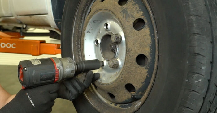 Wie man NISSAN INTERSTAR 3.0 dCi 140 2007 Bremssattel Reparatursatz austauscht - Eingängige Anweisungen online