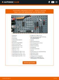 Wie der Austausch bewerkstelligt wird: Bremsschläuche 2.5 dCi Renault Master II Bus