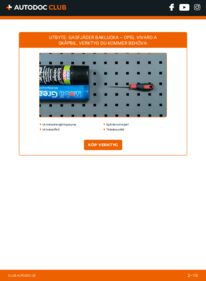 Så byter du Gasfjäder Baklucka på 2.0 CDTI (F7, J7, A07) Opel Vivaro A Combi