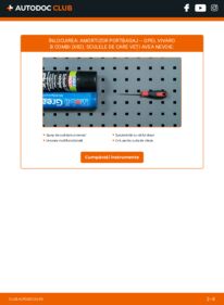 Cum să efectuați înlocuirea: Amortizor Portbagaj OPEL VIVARO Combi 1.6 CDTI (06)