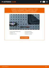 Jak wymienić Filtr powietrza Vivaro Burtowy Ciężarówka / Podwozie (X83) 2.0 CDTI