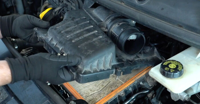 Jak wymienić Filtr powietrza w VAUXHALL Vivaro Van (X83) 2.5 DTI 2006: pobierz instrukcje PDF i instrukcje wideo