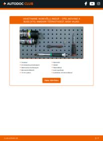 Kuidas välja vahetamist läbi viia: OPEL MOVANO Combi (J9) 2.5 CDTI (JD) Nukkvõlli Asendi Andur