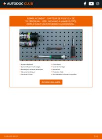 Comment effectuer un remplacement de Capteur PMH 2.5 CDTI (JD) OPEL MOVANO Combi (J9)