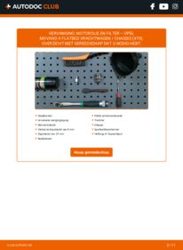 Vervangen: Oliefilter 2.5 DTI (ED, HD, UD0, UD4) Opel Movano Flatbed Vrachtwagen