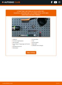 Slik bytter du Oljefilter 2.5 CDTI (JD) VAUXHALL MOVANO Mk I (A) Combi (JD)