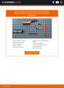 Sostituzione di Luce D'arresto Supplementare OPEL VIVARO Box 1.6 CDTI (05)