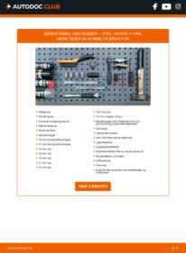 Hvordan man udfører udskiftning af: ABS Sensor på 2.0 CDTI (F7, J7, A07) Opel Vivaro A Combi