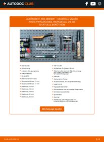 Wie der Ersatz vollführt wird: ABS Sensor 2.0 CDTI VAUXHALL VIVARO Box (F7)