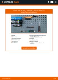 Hogyan végezze a cserét: 2.0 CDTI VAUXHALL VIVARO Combi (J7) Menetdinamika szabályozás