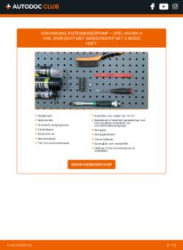 Vervanging uitvoeren: Ruitenwisserpomp 2.0 CDTI (F7, J7, A07) Opel Vivaro A Combi